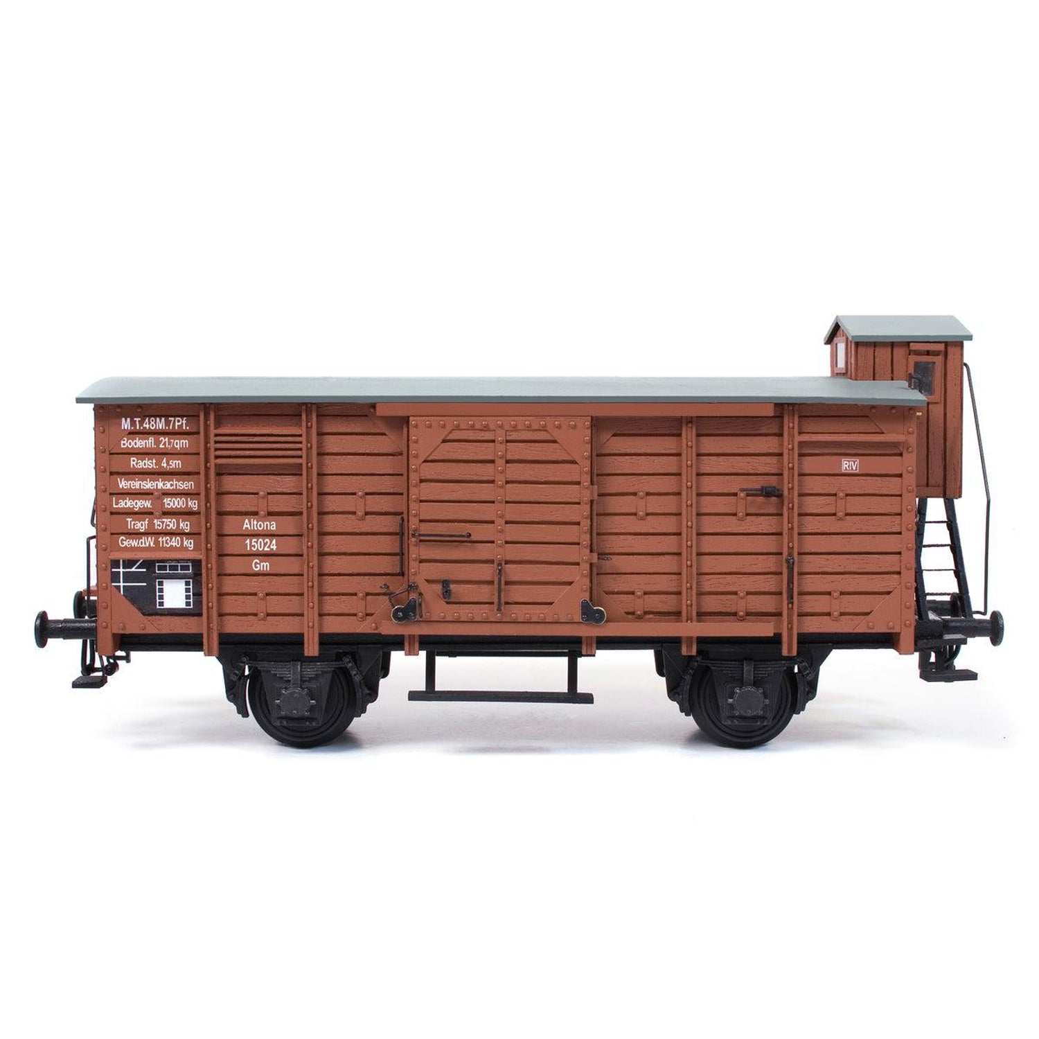 occre-vagone-merci-chiuso-g-wagen-con-garitta-kit-ferroviario image 1