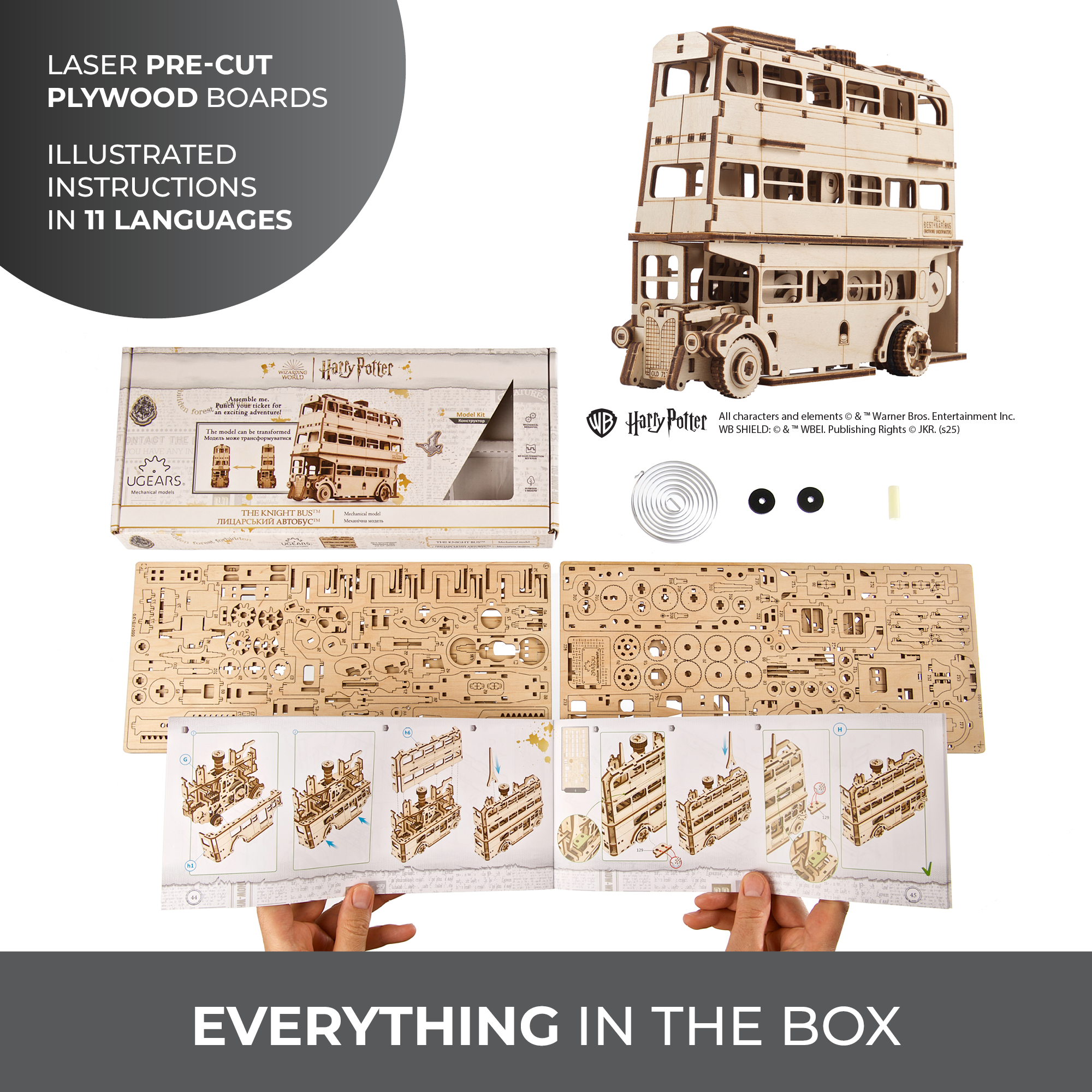 ugears-knight-bus-harry-potter-kit-modellismo-meccanico-in-legno image 6