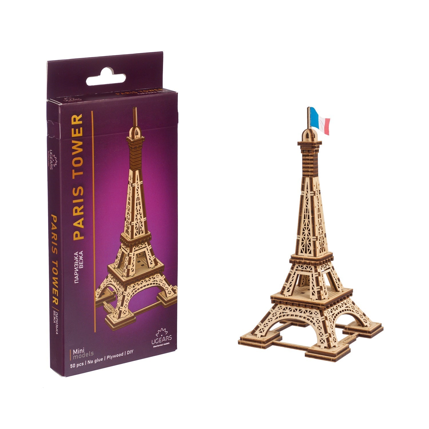 ugears-paris-tower-kit-modellismo-torre-eiffel-in-legno image 5
