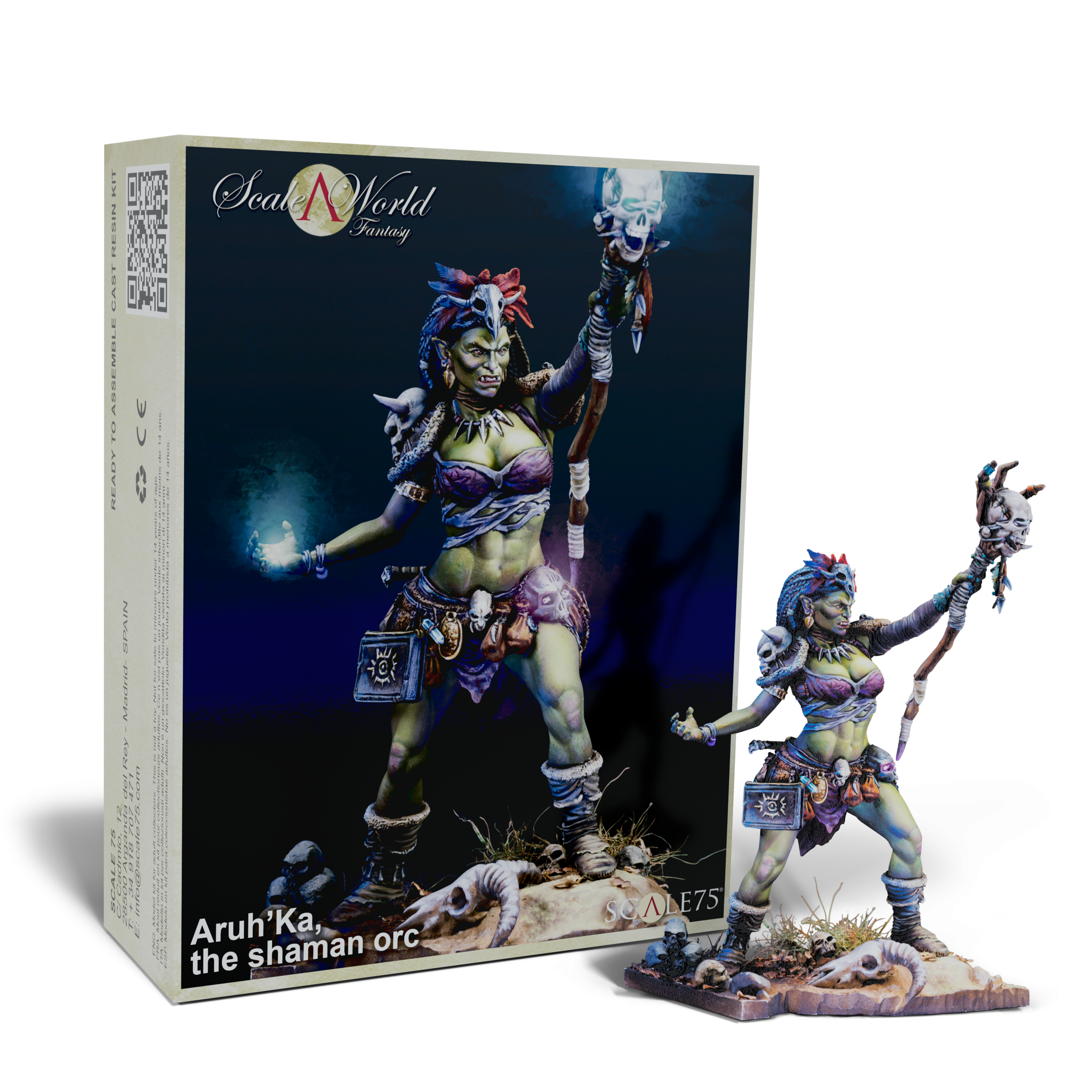 scale75-aruh-ka-the-shaman-orc-miniatura-fantasy-75-mm-in-resina image 1