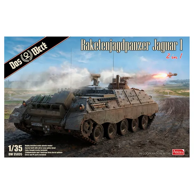 ak-interactive-raketenjagdpanzer-jaguar-1-2-in-1-kit-1-35 image 1