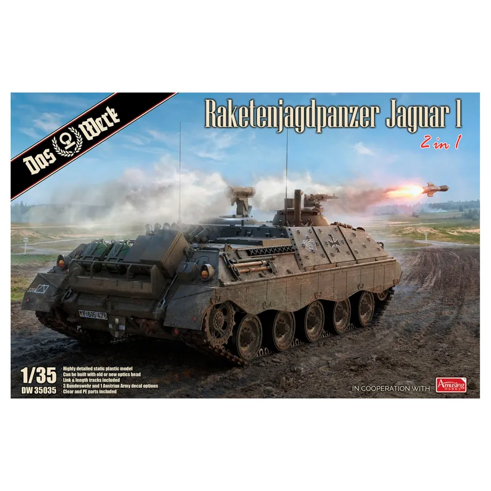 ak-interactive-raketenjagdpanzer-jaguar-1-2-in-1-kit-1-35 image 1