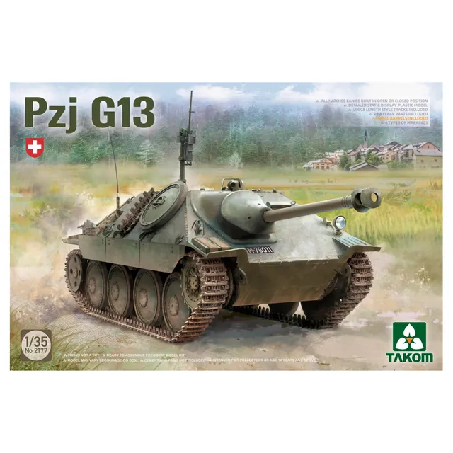 ak-interactive-pzj-g13-1-35-kit-di-modellismo-carro-armato image 1
