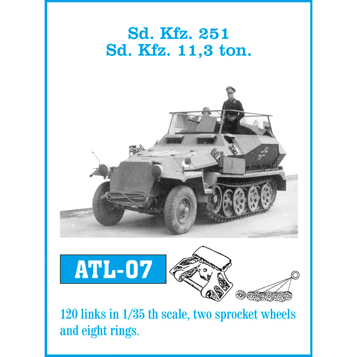 ak-interactive-1-35-metal-tracks-sd-kfz-251-halftrack-cingoli-metallici image 1