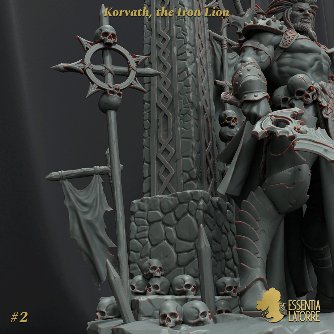 scale75-korvath-the-iron-lion-miniatura-fantasy-da-collezione image 8