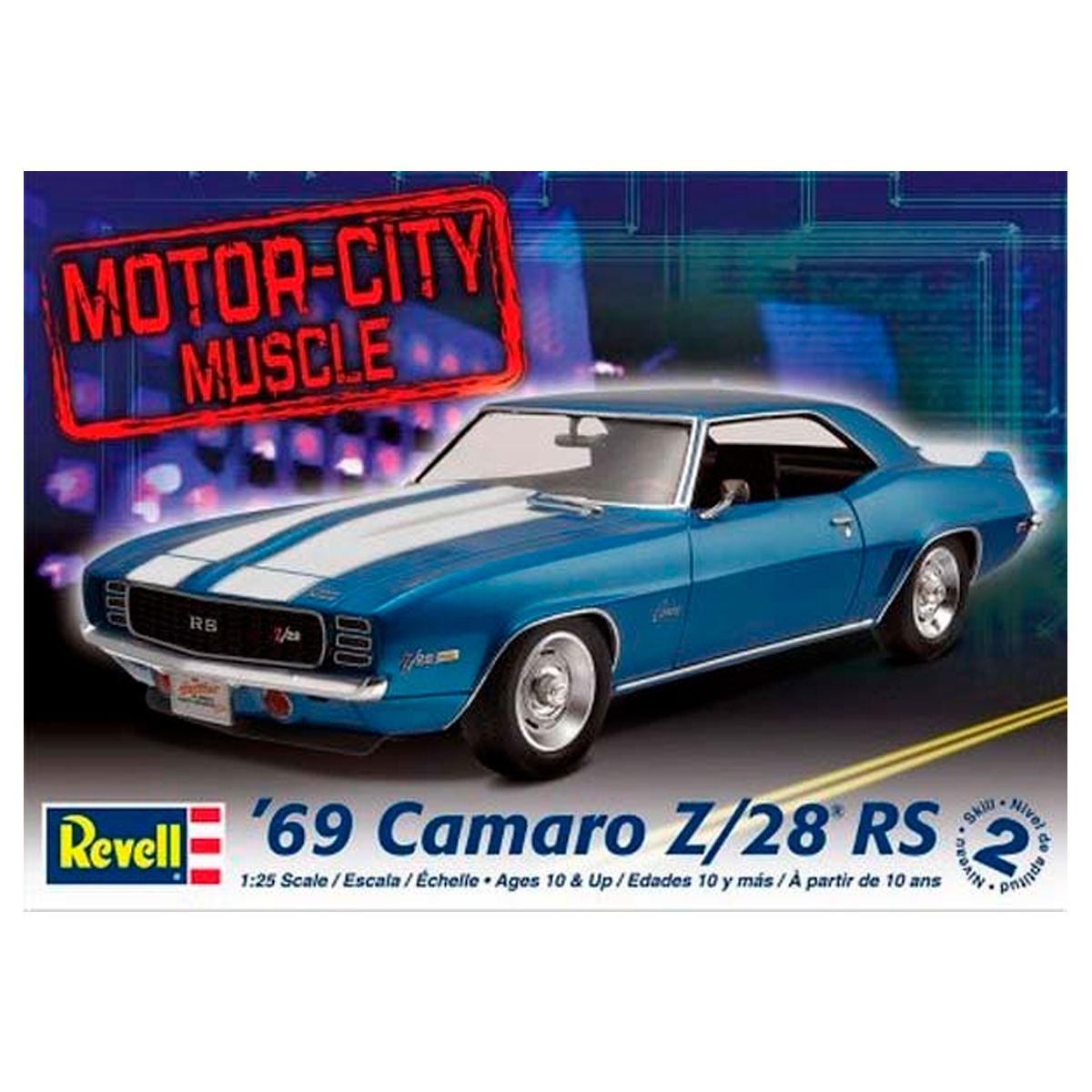 ak-interactive-1-25-69-z-28-camaro-rs-kit-modello-auto-muscle-car image 1