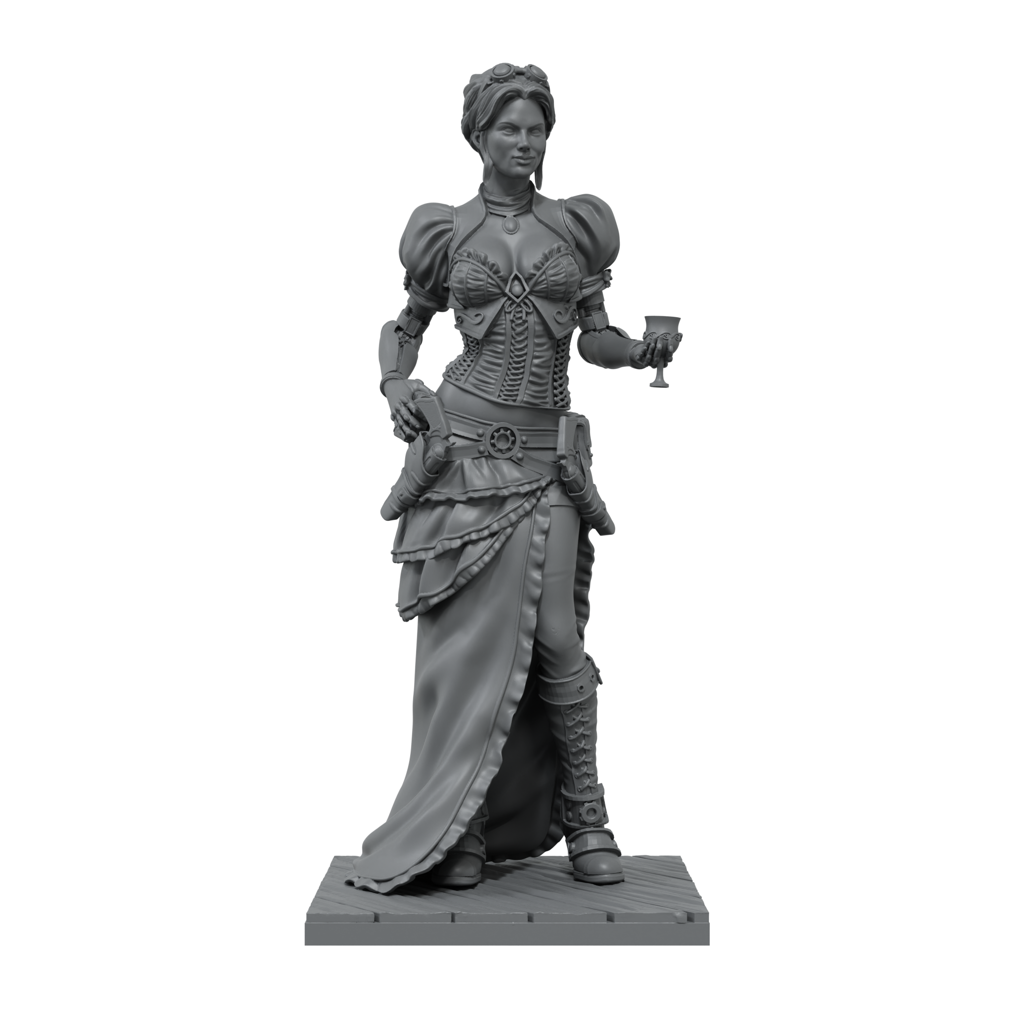scale75-steam-wars-lady-valerious-figura-in-resina-75mm-da-montare-e-dipingere image 2