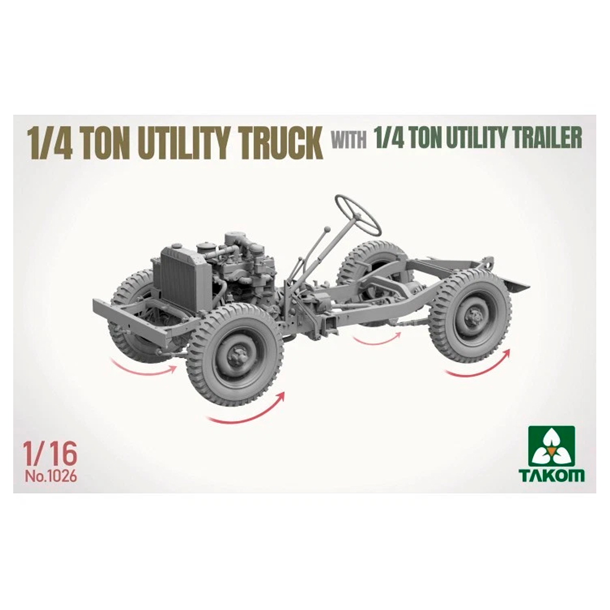 ak-interactive-1-16-1-4-ton-utility-truck-con-utility-trailer-kit-modellismo-mil image 4