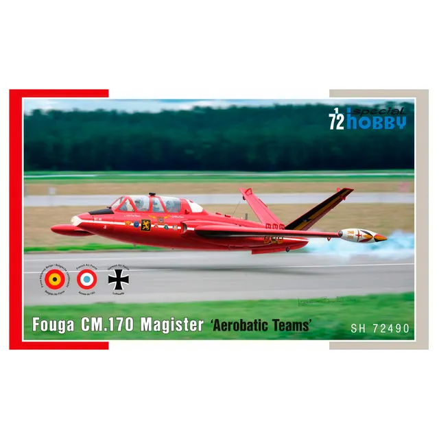 ak-interactive-fouga-cm-170-magister-1-72-aerobatic-teams-kit-aereo-da-costruire image 1