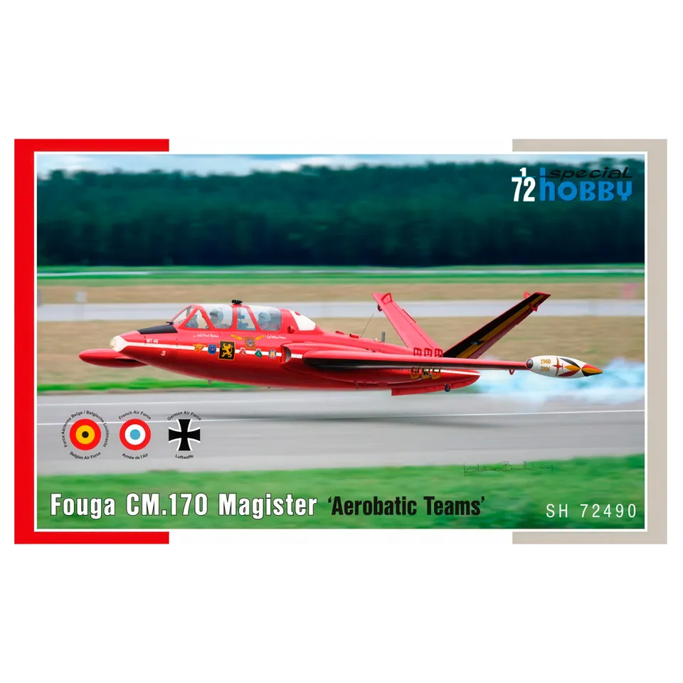 ak-interactive-fouga-cm-170-magister-1-72-aerobatic-teams-kit-aereo-da-costruire image 1