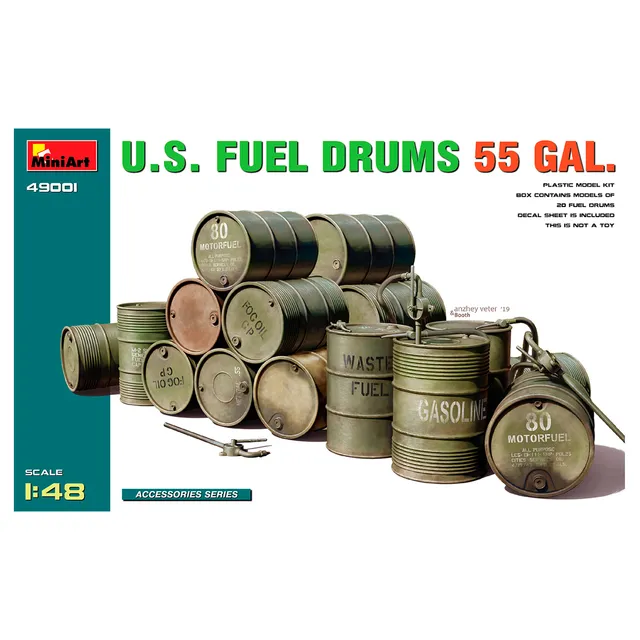 ak-interactive-1-48-u-s-fuel-drums-55-gal-fusti-carburante image 1