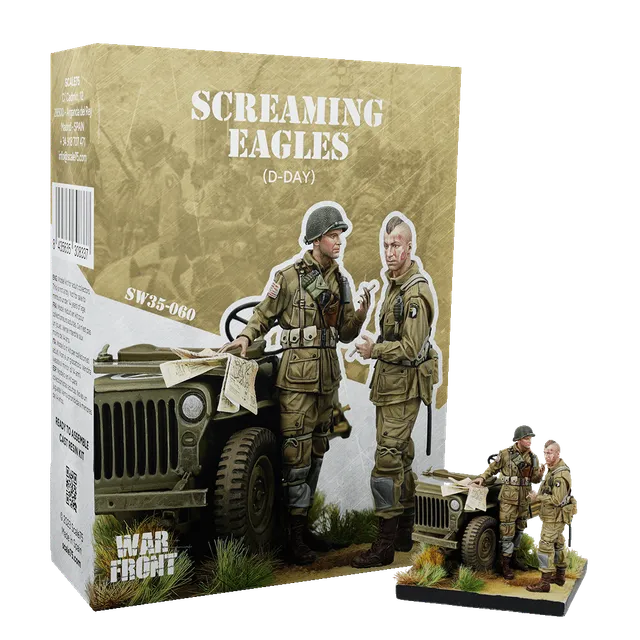 scale75-screaming-eagles-d-day-figura-in-resina-1-35-warfront image 1