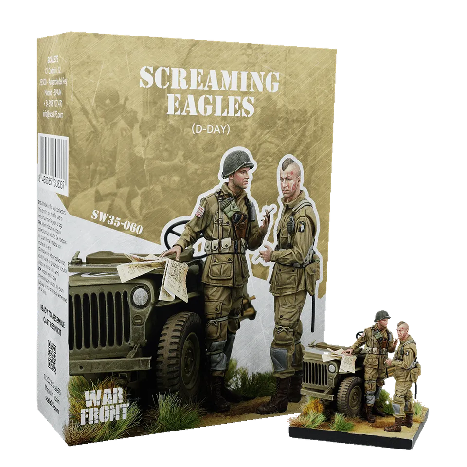 scale75-screaming-eagles-d-day-figura-in-resina-1-35-warfront image 1