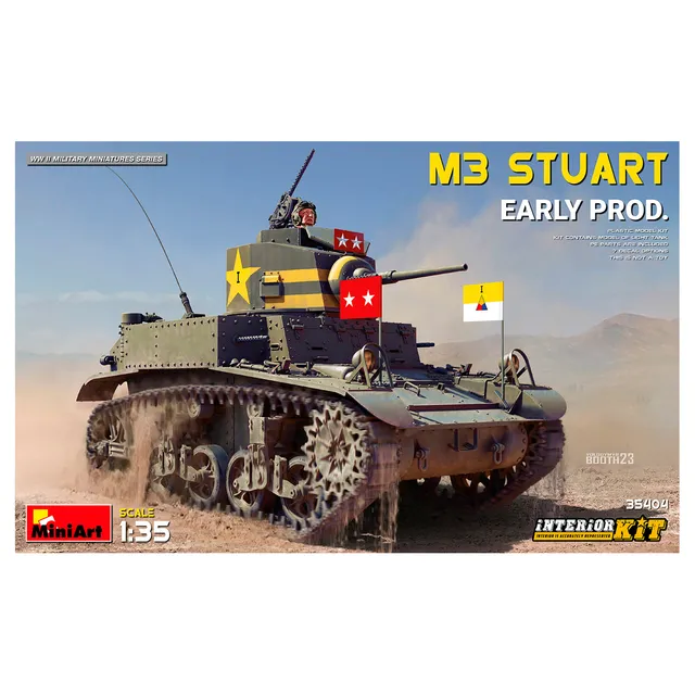 ak-interactive-1-35-m3-stuart-early-prod-interior-kit-kit-di-modellismo-carro-ar image 1