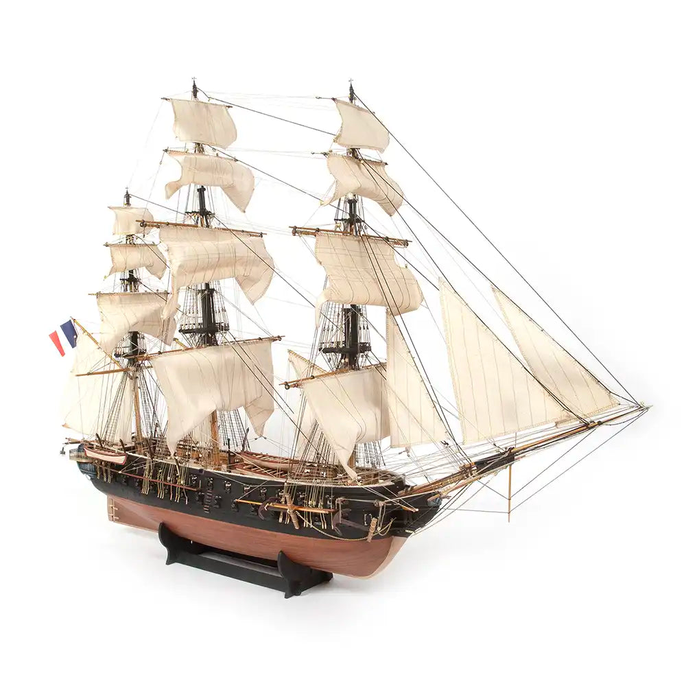 occre-belle-poule-nave-kit-modellismo-navale-in-legno-con-vele-e-supporto image 6