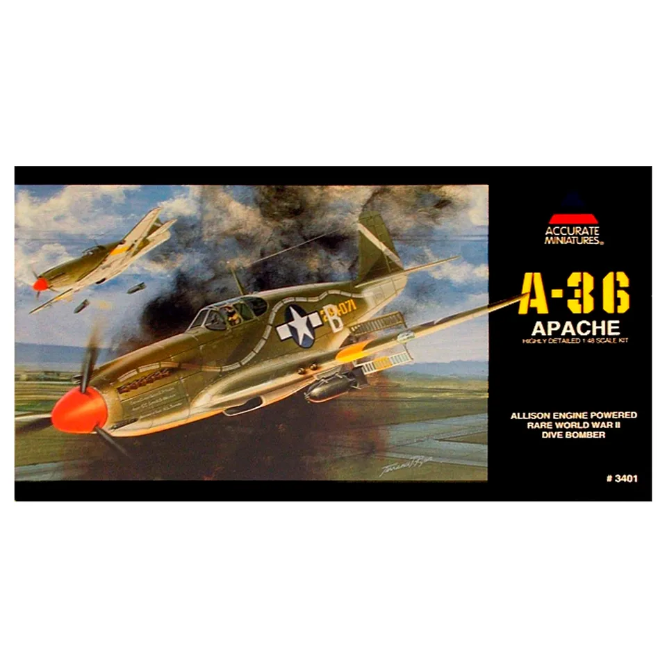 ak-interactive-1-48-north-american-a-36-apache-modello-aereo-da-assemblare-e-dip image 1