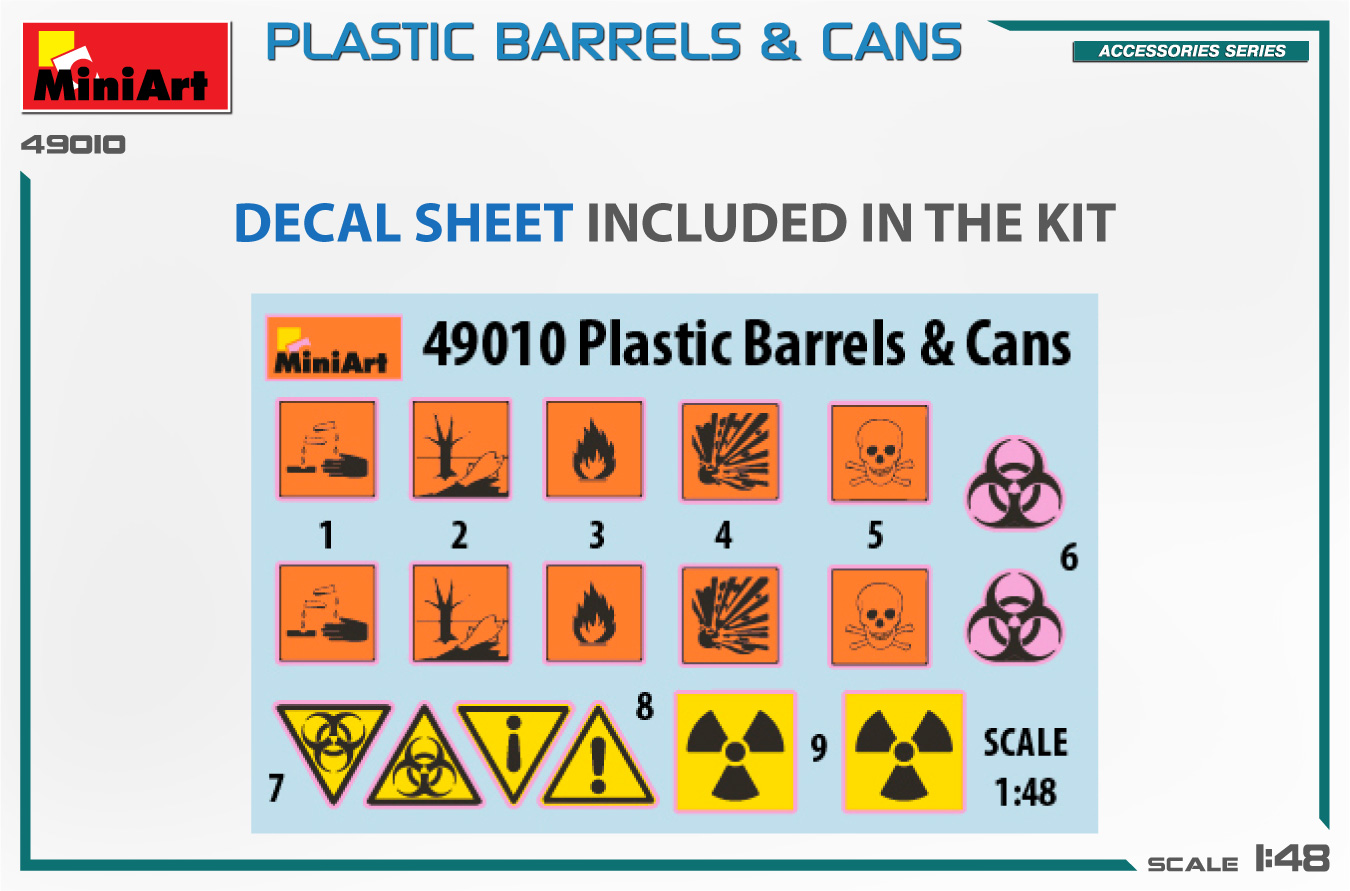 ak-interactive-1-48-plastic-barrels-cans-set-di-barili-e-taniche-in-plastica-per image 2