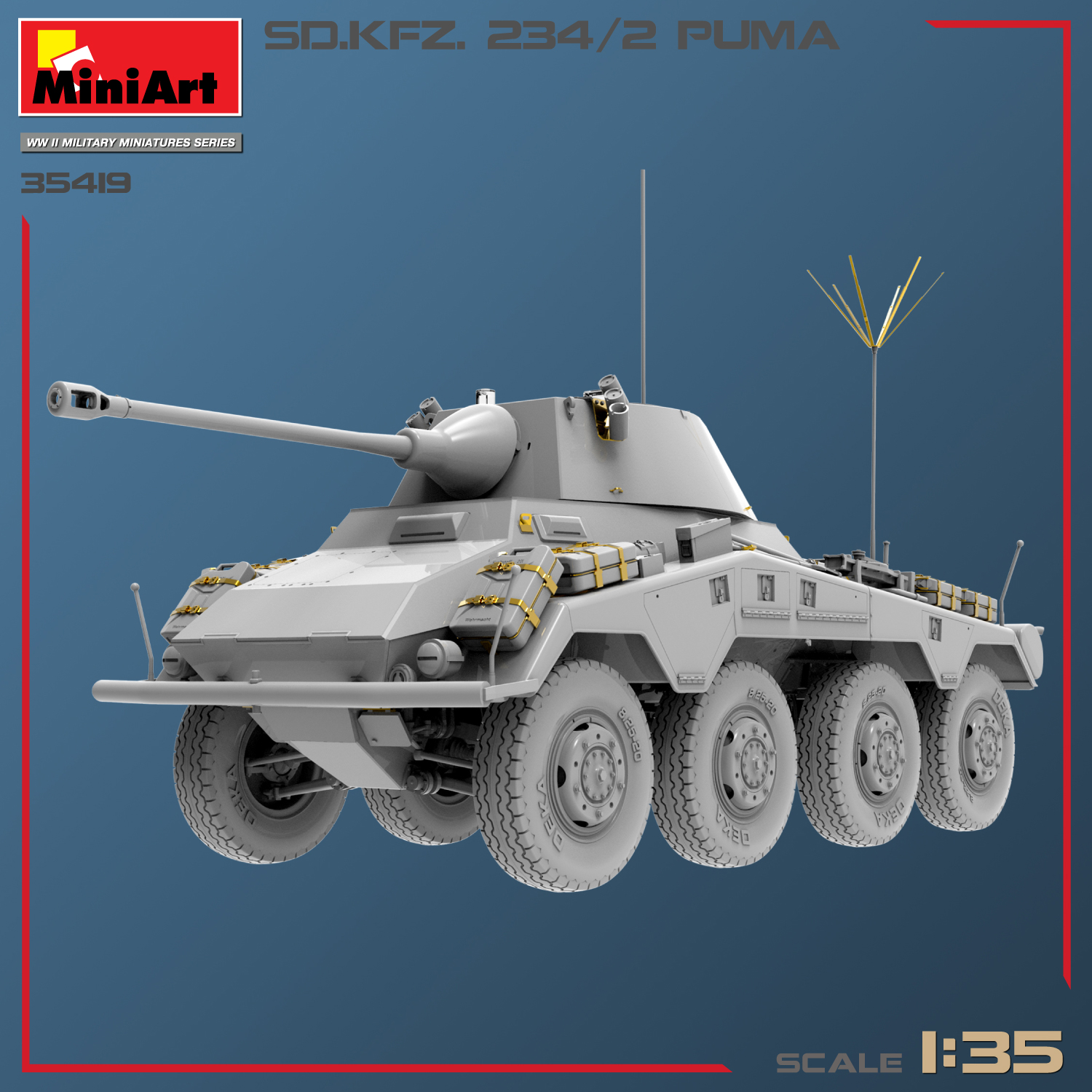 ak-interactive-1-35-sd-kfz-234-2-puma-kit-auto-blindata-in-scala-1-35-da-montare image 6