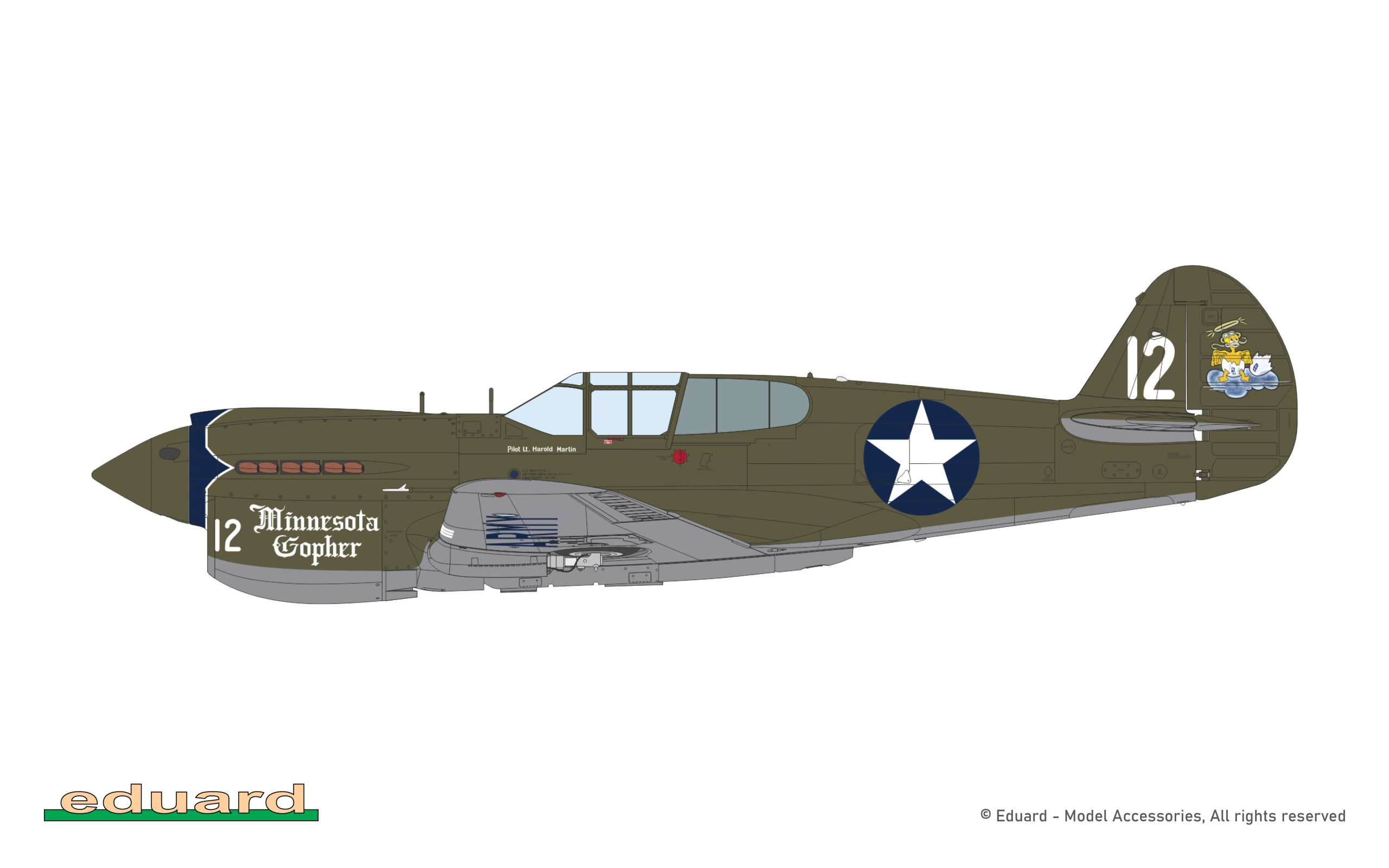 ak-interactive-p-40e-warhawk-kit-modellismo-aereo-scala-1-48 image 5