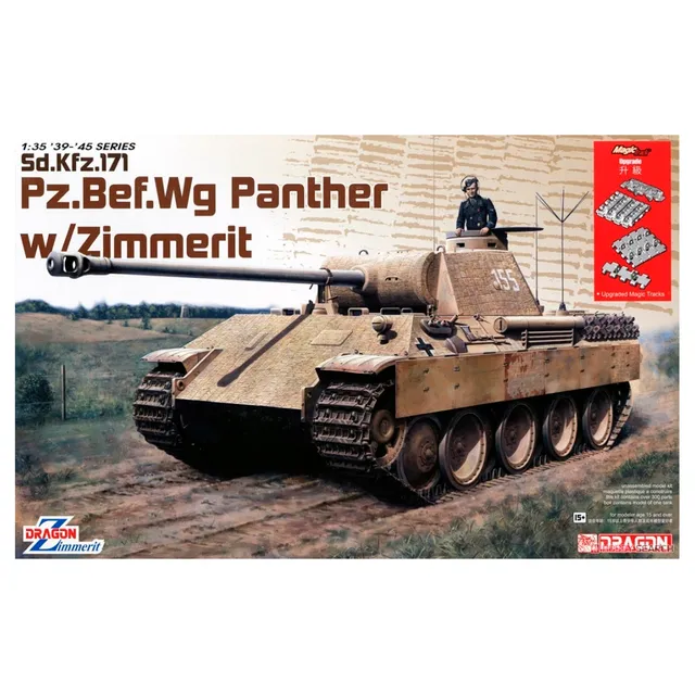 ak-interactive-1-35-sd-kfz-171-pz-bef-wg-panther-con-zimmerit-kit-modellismo image 1