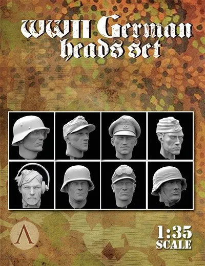 scale75-set-cabezas-alemanas-wwii-teste-in-resina-1-35 image 1