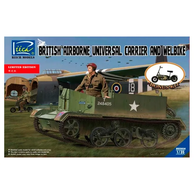 ak-interactive-british-airborne-universal-carrier-and-welbike-1-35-limited-editi image 1