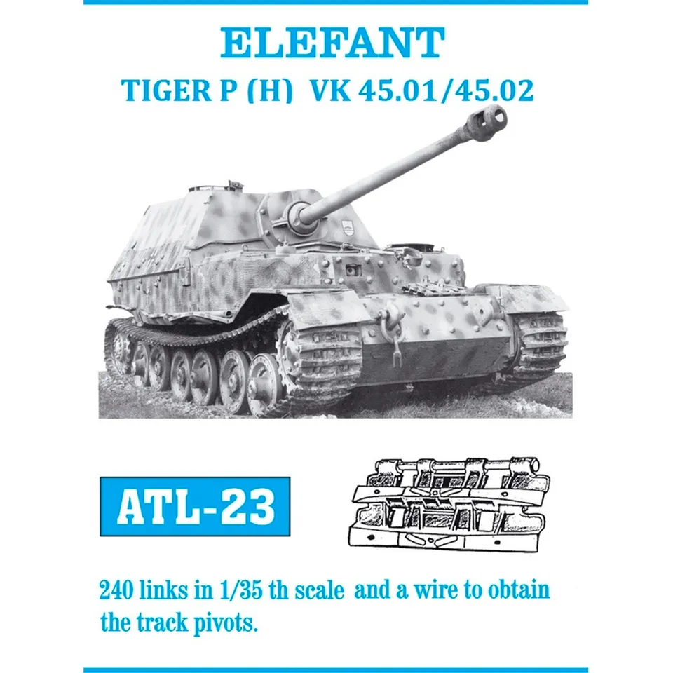 ak-interactive-1-35-metal-tracks-elefant-tiger-p-h-cingoli-in-metallo image 1