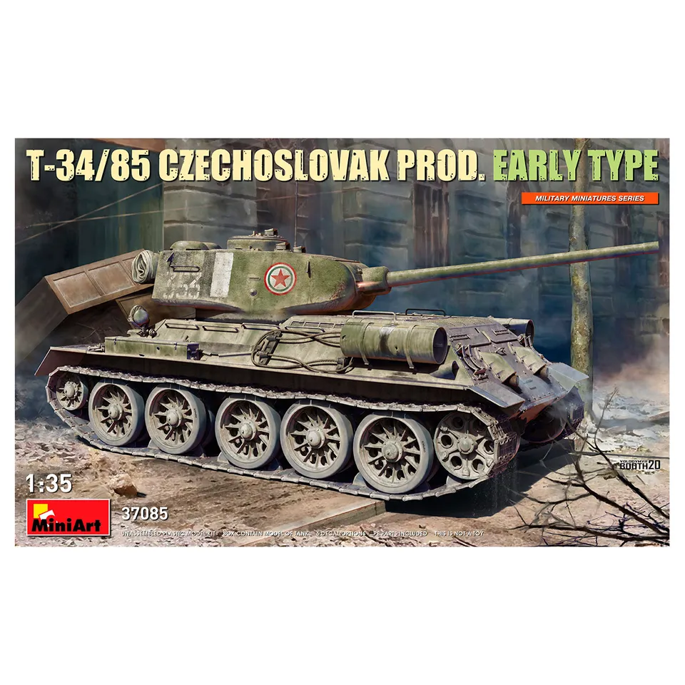 ak-interactive-1-35-t-34-85-czechoslovak-prod-early-type-kit-modellismo image 1