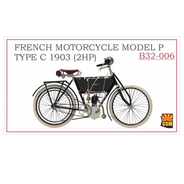 ak-interactive-french-motorcycle-model-p-type-c-1903-2hp-kit-di-modellismo-1-32 image 1