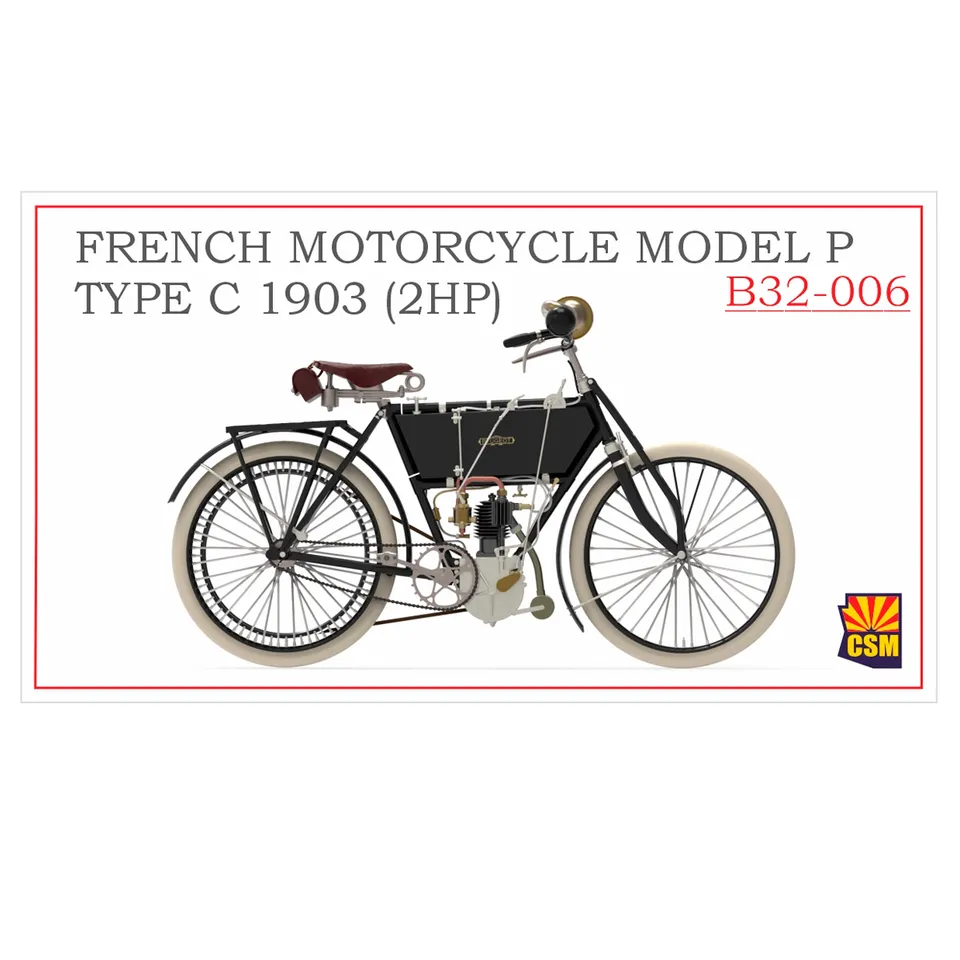 ak-interactive-french-motorcycle-model-p-type-c-1903-2hp-kit-di-modellismo-1-32 image 1