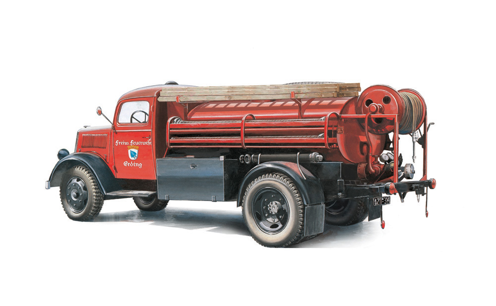 ak-interactive-opel-blitz-fire-truck-kit-di-modellismo-camion-in-scala-1-24 image 2
