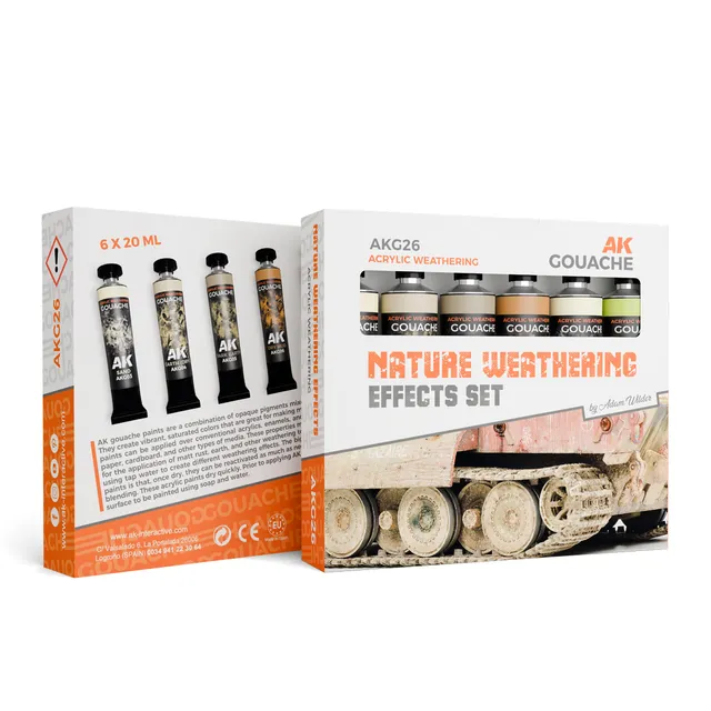 ak-interactive-ak-gouaches-nature-weathering-effects-set-set-di-gouache-per-effe image 1