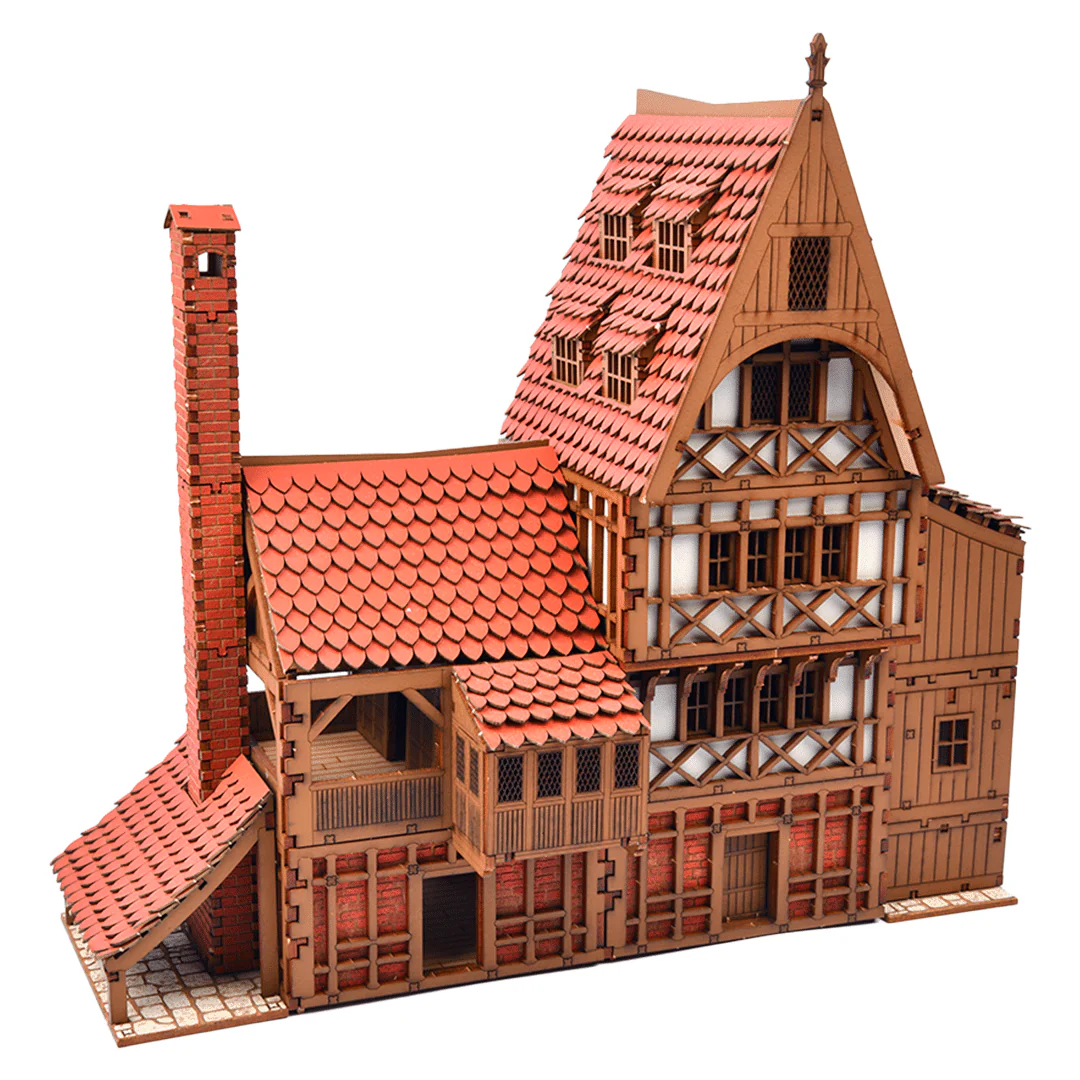 ak-interactive-guild-house-28mm-scale-model-kit-medieval-european image 4