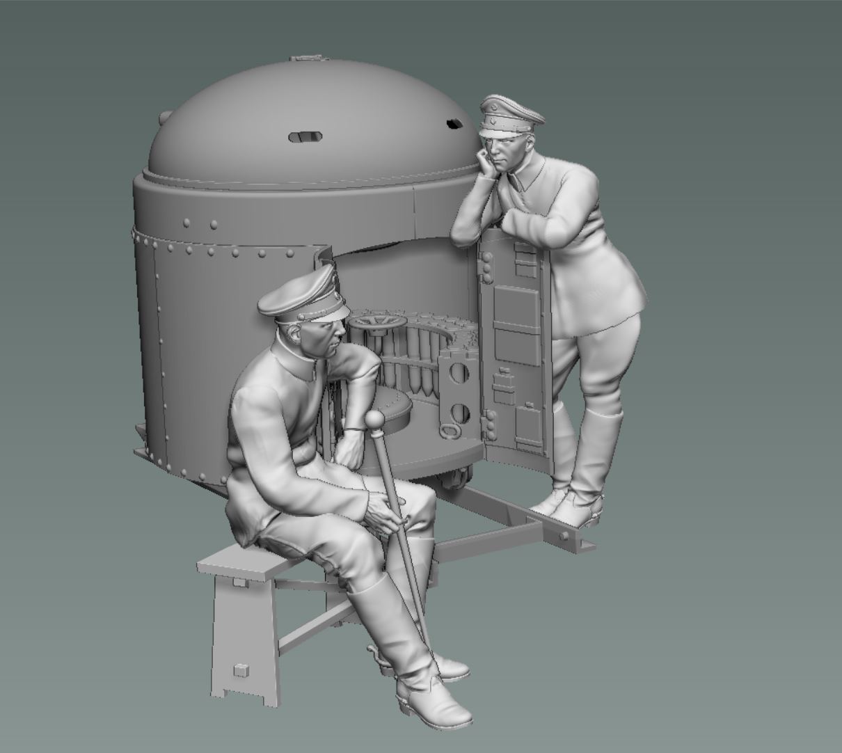 ak-interactive-fahrpanzer-german-sitting-officer-1-35-kit-modellismo image 4