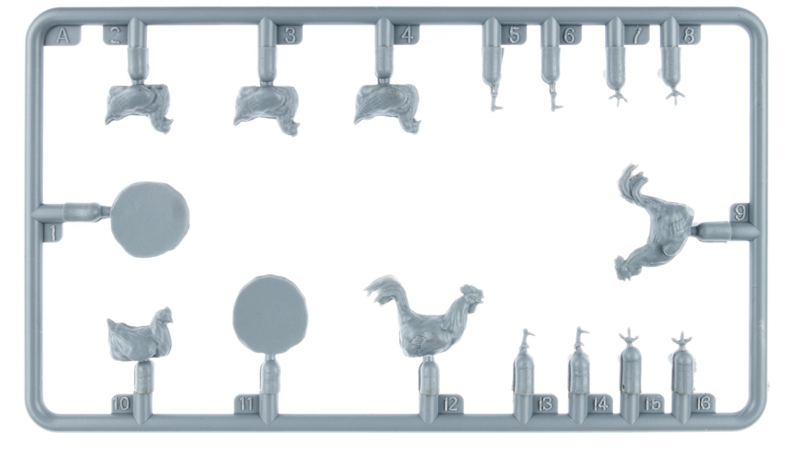 ak-interactive-1-35-chickens-set-di-galline-in-scala-1-35-per-diorami image 2