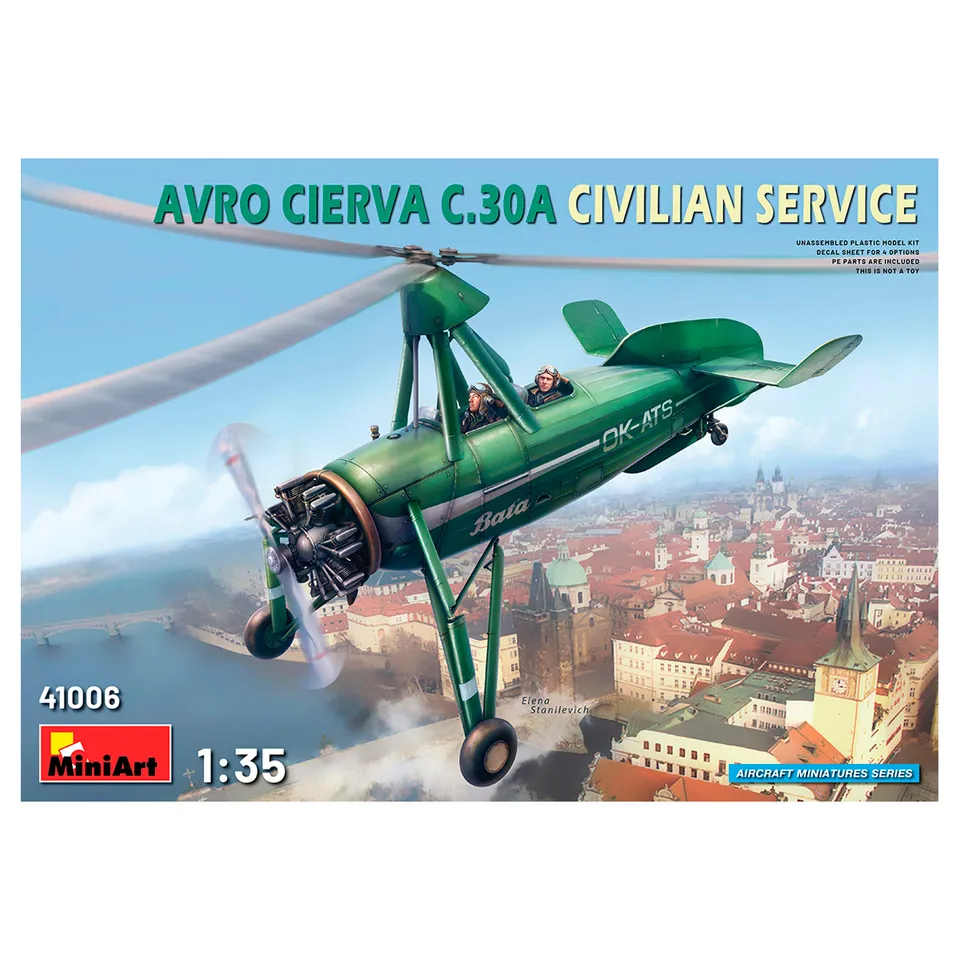 ak-interactive-1-35-avro-cierva-c-30a-civilian-service-kit-autogiro-da-montare image 1
