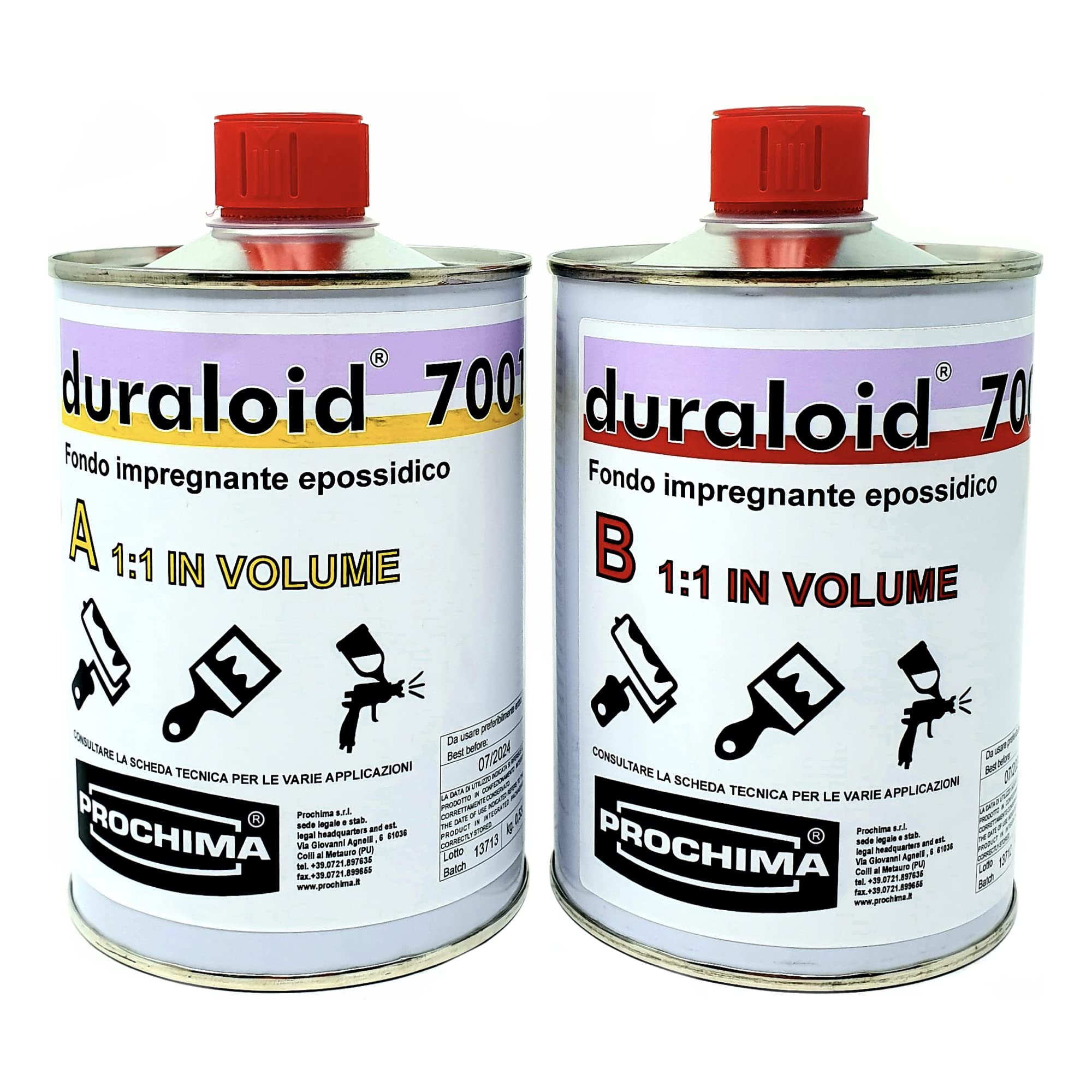 prochima-duraloid-7001-a-b-primer-fondo-epossidico-trasparente-bicomponente-1-kg image 1