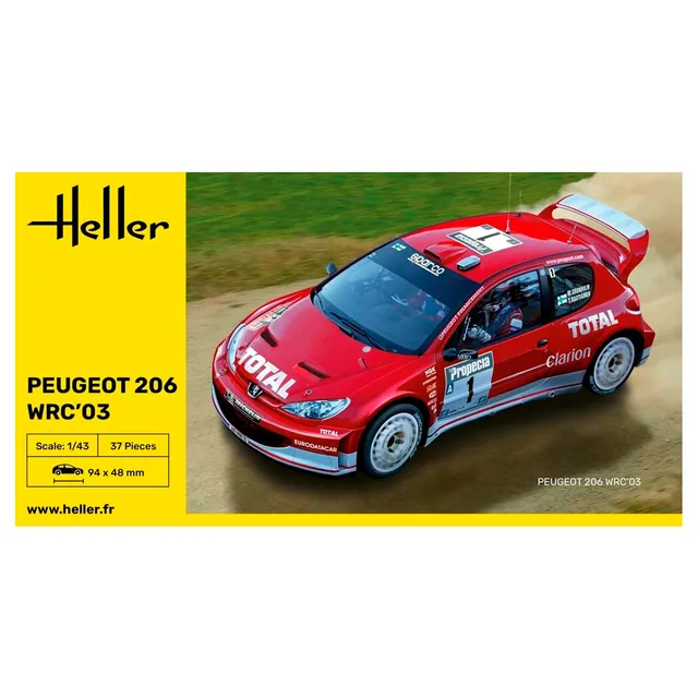 ak-interactive-1-43-peugeot-206-wrc-03-kit-modellismo-auto-da-rally-da-costruire image 1
