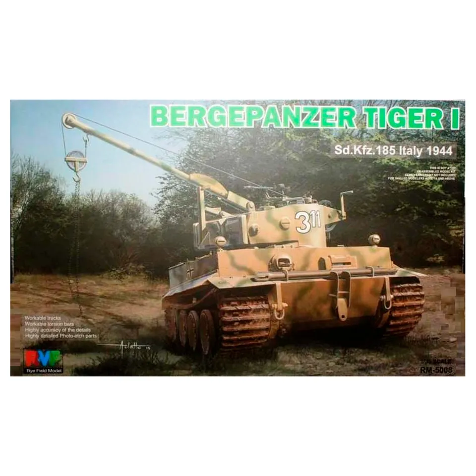 ak-interactive-bergepanzer-tiger-i-sd-kfz-185-italy-1944-1-35-kit-di-modellismo image 1