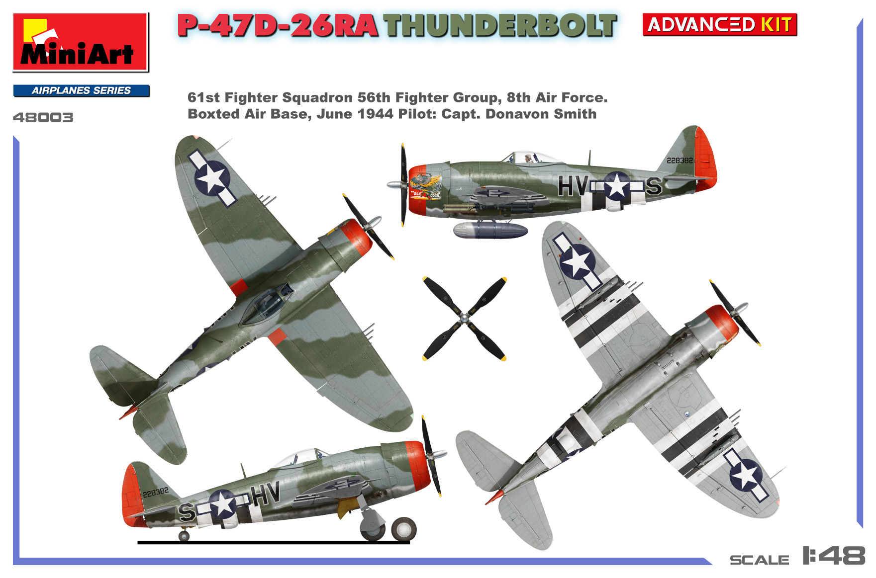 ak-interactive-1-48-p-47d-26ra-thunderbolt-advanced-kit-kit-di-modellismo-da-cos image 4