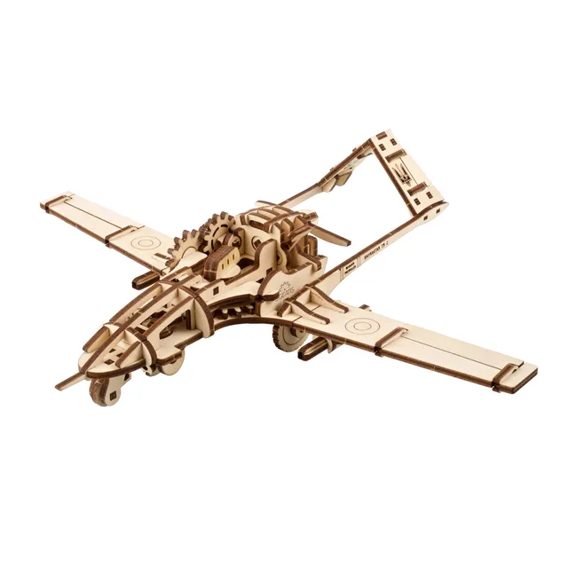 ugears-bayraktar-tb2-drone-da-combattimento-model-kit-in-legno-3d image 1