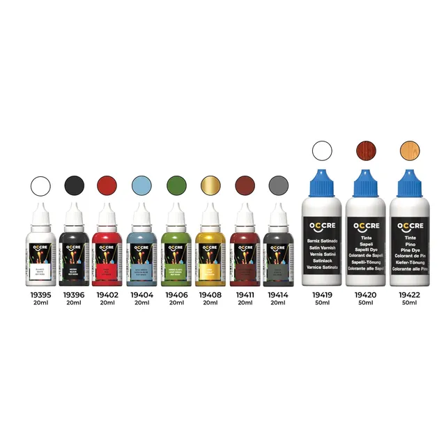 occre-pack-colori-acrilici-ulises-set-11-vasetti-per-finitura image 1