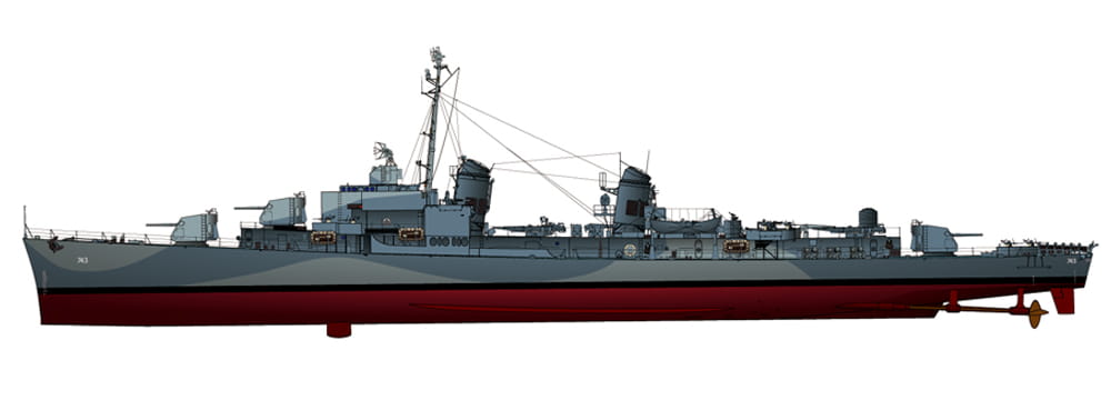 ak-interactive-1-700-gearing-class-destroyer-uss-dd-743-southerland-1945 image 2