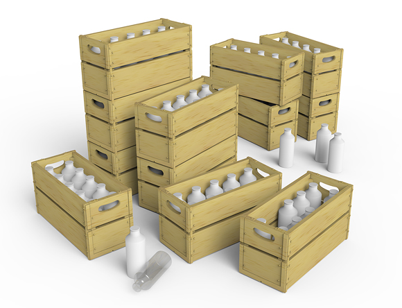ak-interactive-1-35-milk-bottles-wooden-crates-set-di-accessori-per-diorami image 2