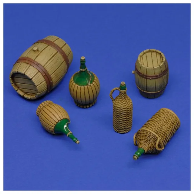 ak-interactive-wicker-bottles-and-small-barrels-1-16-kit-modellismo image 1