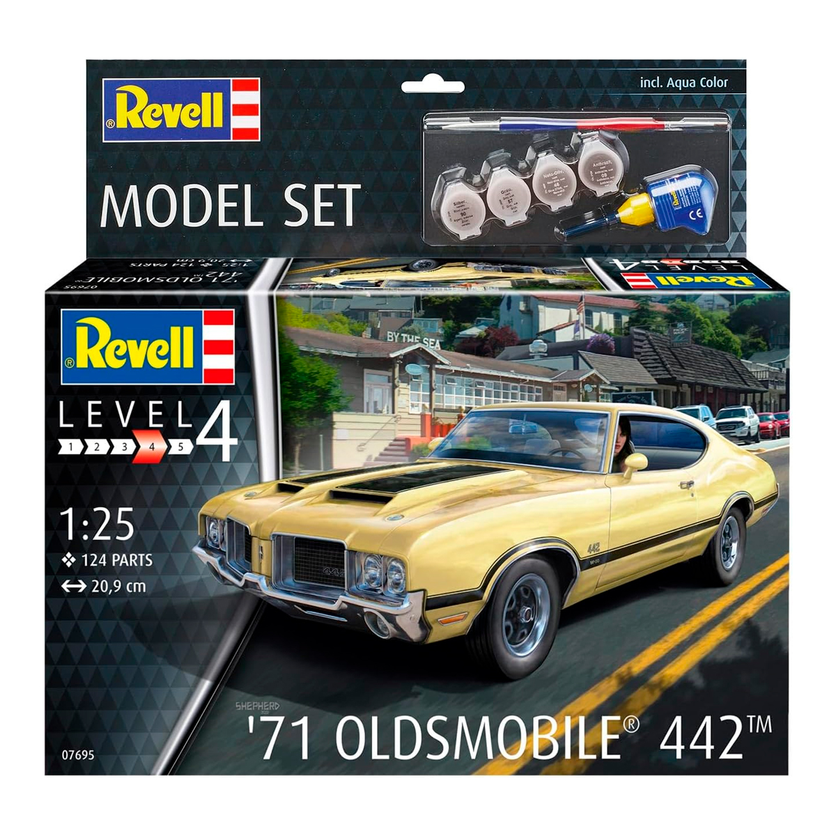 ak-interactive-1-25-model-set-71-oldsmobile-442-coupe-kit-auto image 1