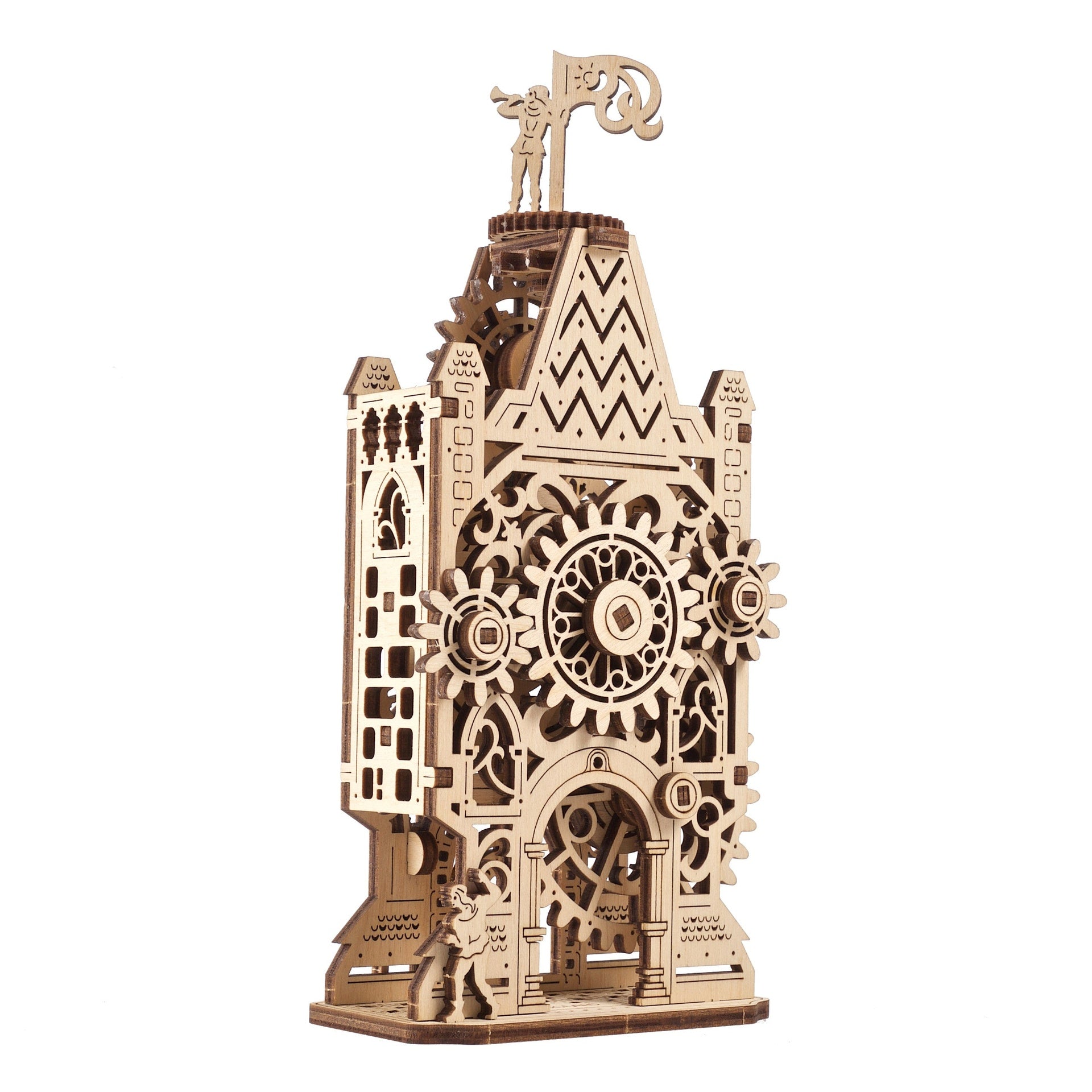 ugears-old-clock-tower-modellino-3d-in-legno-della-torre-dell-orologio-serie-eas image 2