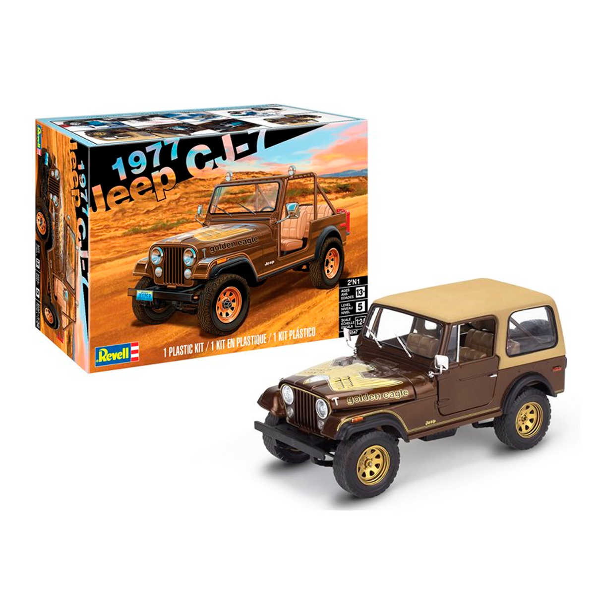 ak-interactive-1-24-1977-jeep-cj-7-kit-modellismo-fuoristrada-da-costruire-e-dip image 2