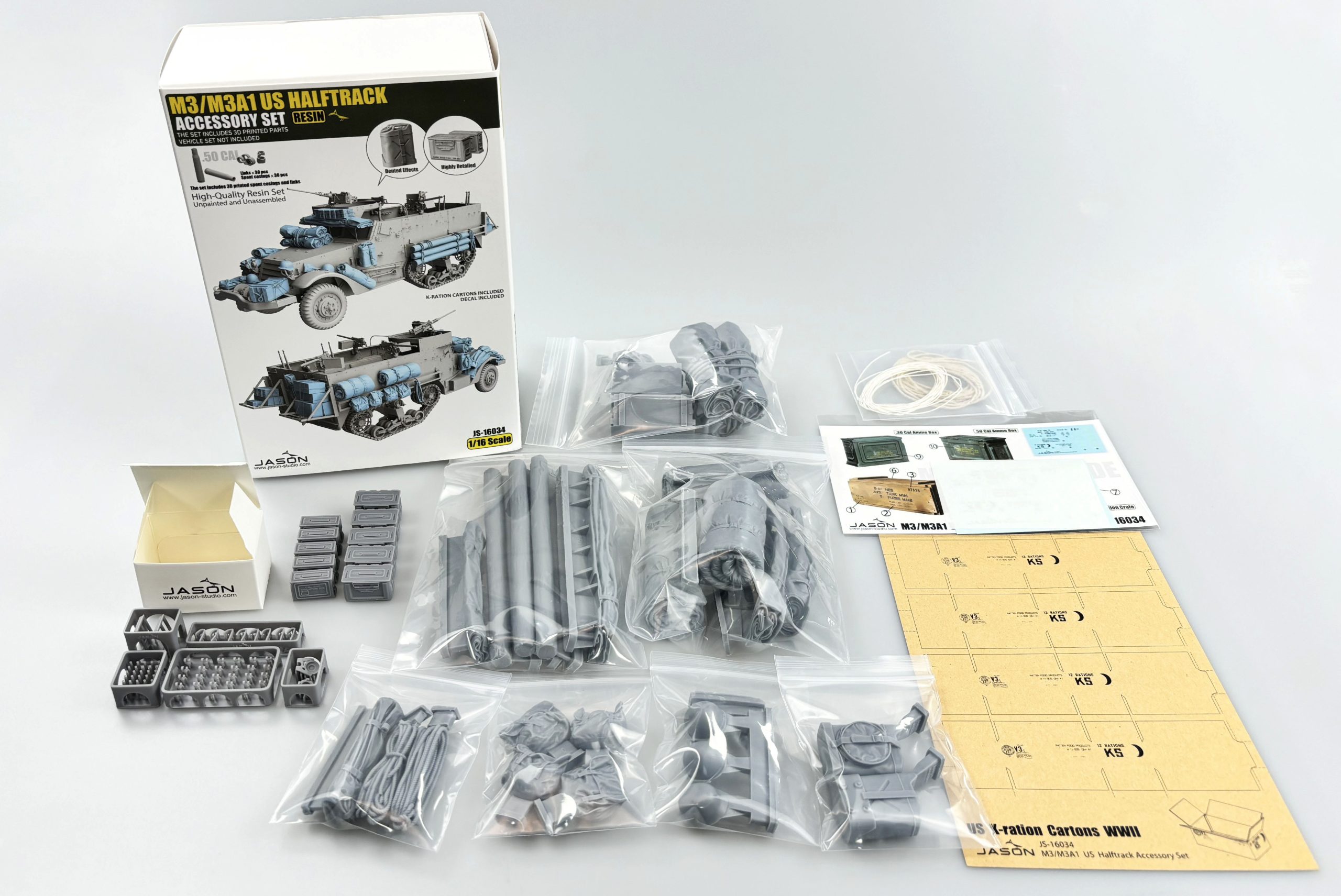 ak-interactive-set-accessori-m3-m3a1-us-halftrack-scala-1-16 image 2