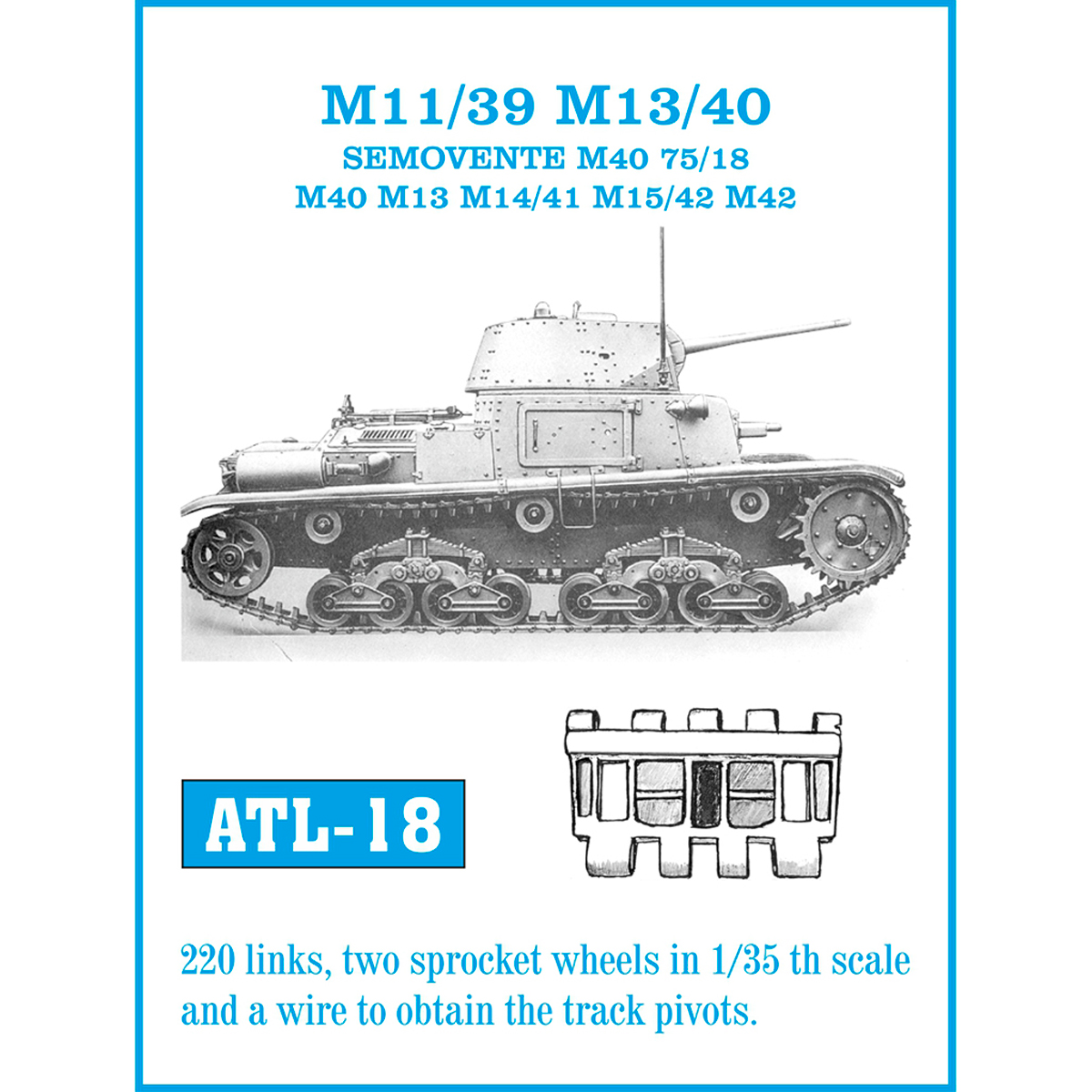 ak-interactive-cingoli-metallici-1-35-per-m11-39-m13-40-semovente-m40-75-18-m13- image 1